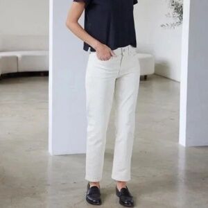 NWOT Ayr The Frenchie Jean in Tahitian Vanilla (ecru)